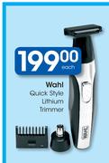 Wahl Quick Style Lithium Trimmer-Each