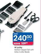 Lucky Barber Clipper Set With Extra Cutter Blade-Per Set