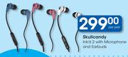 Skullcandy Ink'd 2 With Microphone & Earbuds-Per Pair