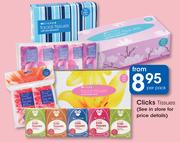 Clicks Tissues-Per Pack