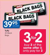 Tuffy 20 Black Bags-Per Pack