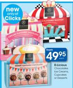 D.Licious Chocolates Ice Creams, Cupcakes Or Desserts-Each