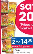 Clicks Chips Strips-2x4x14g