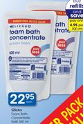 Clicks Foam Bath Concentrate Refill-500ml Each