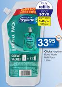 Clicks Hygiene Hand Wash Refill Pack-1L