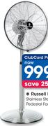 Russell Hobbs Stainless Steel Pedestal Fan