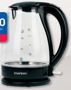 Safeway 1.7Ltr 360 Degree Cordless Glass Kettle