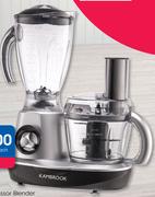 Kambrook 2 In 1 400 Watt Silver Food Processor Blender