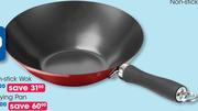 Kambrook 26Cm Carbon Steel Non-Stick Wok