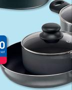 Clicks 5 Piece Aluminium Pot Set-Per Set