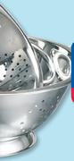 Clicks 24Cm Stainless Steel Colander-Each