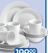Clicks 16 Piece White Round Porcelain Dinner Set-Per Set