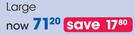 Safeway Rubber LED Touch Large-Each