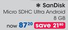 SanDisk 8GB Micro SDHC Ultra Android