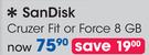 SanDisk 8GB Cruzer Fit Or Force