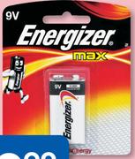 Energizer Max 9V Batteries-Per Pack