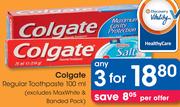 Colgate Regular Toothpaste-3x100ml
