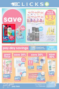 Clicks : Feel Good Pay Less (23 Sep - 21 Oct 2014), page 1