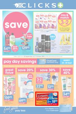Clicks : Feel Good Pay Less (23 Sep - 21 Oct 2014), page 1