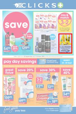 Clicks : Feel Good Pay Less (23 Sep - 21 Oct 2014), page 1