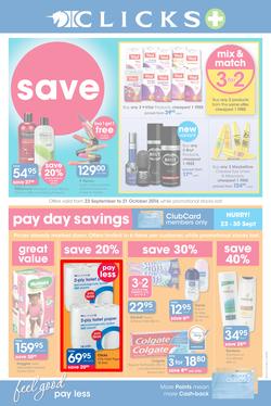 Clicks : Feel Good Pay Less (23 Sep - 21 Oct 2014), page 1