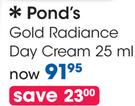 Pond's Gold Radiance Day Cream-25ml