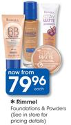 Rimmel Foundations & Powders-Each