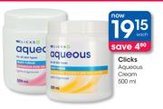 Clicks Aqueous Cream-500ml Each
