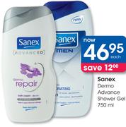 Sanex Dermo Advance Shower Gel-750ml