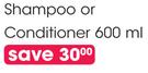 Head & Shoulders Shampoo Or Conditioner-600ml Each