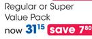 Sofn'Free Regular Or Super Value Pack
