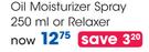 Black Chic Oil Moisturizer Spray 250ml Or Relaxer