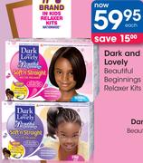 Dark And Lovely Beautiful Beginnings Relaxer Kits-Each