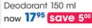 Shower To Shower Deodorant-150ml