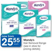 Mandy's Hair Removal Range-Each