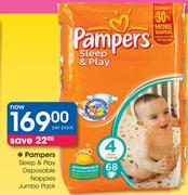 Pampers Sleep & Play Disposable Nappies Jumbo Pack-Per pack