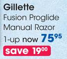Gillette Fusion Proglide Manual Razor 1-Up