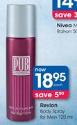 Revlon Body Spray for Men-120ml