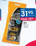 Bic Flex 4 Razor-Per Pack