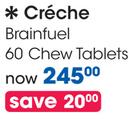 Creche Brainfuel 60's Chew Tablets