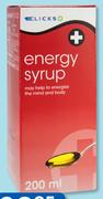 Clicks Energy Syrup -200ml