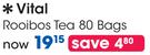 Vital Rooibos Tea Bags-80's