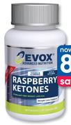 Evox Raspberry Ketones 60's + 20's Tablets
