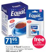 Equal Sweetener Refill-500's