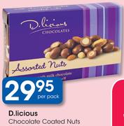 D.Licious Chocolate Coated Nuts-Per Pack