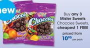 Mister Sweets Choccies Sweets-Per Pack
