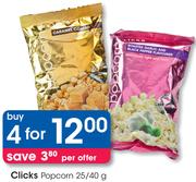 Clicks Popcorn-4x25/40g