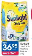 Sunlight 2-In-1 Auto Washing Powder-2kg Each