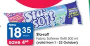 Sta-Soft Fabric Softener Refill-500ml