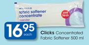 Clicks Concentrated Fabric Softener-500ml